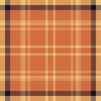 Plaid check pattern. Seamless fabric texture. Tartan textile print. vector