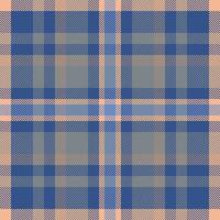 Plaid check pattern. Seamless fabric texture. Tartan textile print. vector