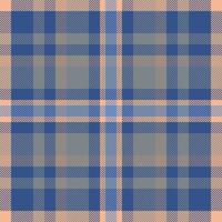 Plaid check pattern. Seamless fabric texture. Tartan textile print. vector