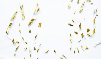 Abstract golden confetti pattern background photo