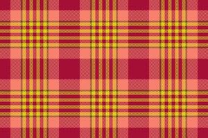 Plaid vector fabric. Textile pattern seamless. Background check texture tartan.