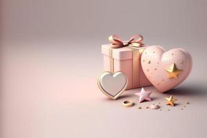 Valentnes Day Background Ornament and Decoration photo