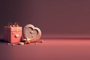 Valentnes Day Background Ornament and Decoration photo