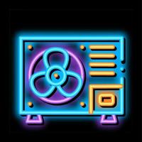 Fixed New Conditioner System neon glow icon illustration vector