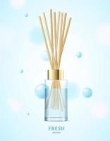 Realistic Detailed 3d Aromatherapy Fresh Concept. Vector