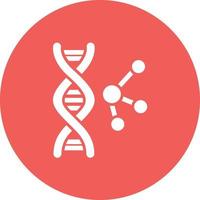 Genetics Glyph Circle Background Icon vector