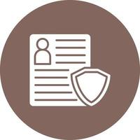 Security Upgrade Glyph Circle Background Icon vector