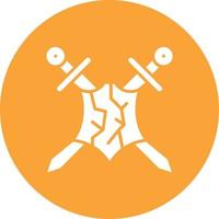 Dark Elf Glyph Circle Background Icon vector