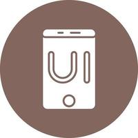 Interaction Design Glyph Circle Background Icon vector