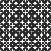 Four-pointed star seamless pattern middle dot rounded plus sign dark background. vector