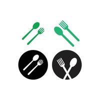 spoon icon logo vector