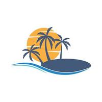 Palm tree summe vector