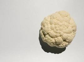 Cauliflower on a white background photo