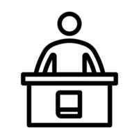 Librarian Icon Design vector