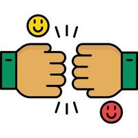 Fist Bump which can easily edit or modify vector