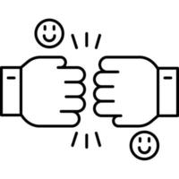 Fist Bump which can easily edit or modify vector