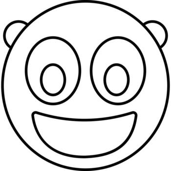 Laugh which can easily edit or modify vector