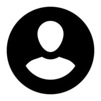 A beautiful vector icon of user, profile in filled style