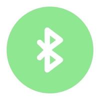 Bluetooth sign vector icon design in trendy style