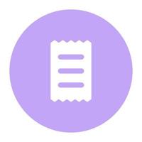 Invoice vector icon design in modern and trendy style