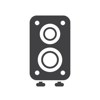 icono de altavoz sólido vector