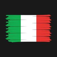 Ilustración de vector de diseño de pincel de bandera de Italia