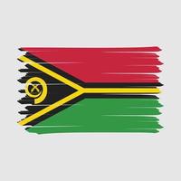Vanuatu Flag Brush Design Vector Illustration