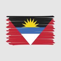 Antigua Flag Brush Design Vector Illustration