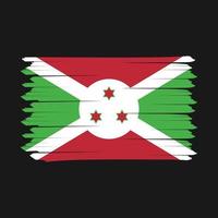 Burundi Flag Brush Design Vector Illustration