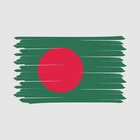 Bangladesh Flag Brush Design Vector Illustration