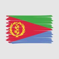 cepillo de bandera de eritrea vector