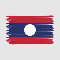 cepillo de la bandera de laos vector