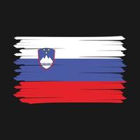 cepillo de bandera de eslovenia vector