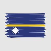 Nauru Flag Brush vector