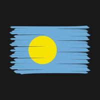 Palau Flag Brush vector