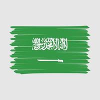 Saudi Arabia Flag Brush vector