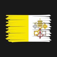 cepillo de la bandera del vaticano vector