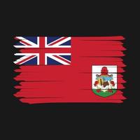 cepillo de la bandera de Bermudas vector