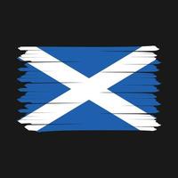 cepillo de la bandera de escocia vector