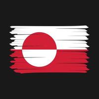 Greenland Flag Brush vector