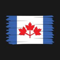Canada Flag Brush vector