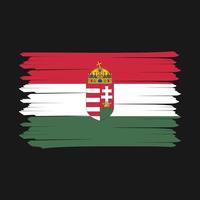 Hungary Flag Brush vector