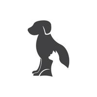 Pet Shop Silhouette Logo Vector Illustration