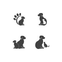 Pet Shop Silhouette Logo Vector Illustration