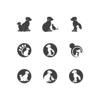 Pet Shop Silhouette Logo Vector Illustration