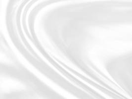 Clean smooth curve woven beautiful soft fabric abstract shape decorative fashion textile silver white background photo