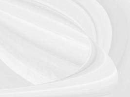 Clean fashion woven beautiful soft fabric abstract smooth curve shape decorative textile white background photo