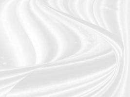 Clean soft white fabric woven abstract smooth curve shape decorative fashion textile background photo