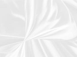 Clean fashion woven beautiful soft fabric abstract smooth curve shape decorative textile white background photo