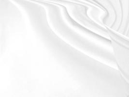 Clean fashion woven beautiful soft fabric abstract smooth curve shape decorative textile white background photo